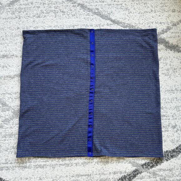 Lululemon Vinyasa Scarf Rulu Parallel Stripe Pigment Blue/Heather Black - Picture 7 of 11